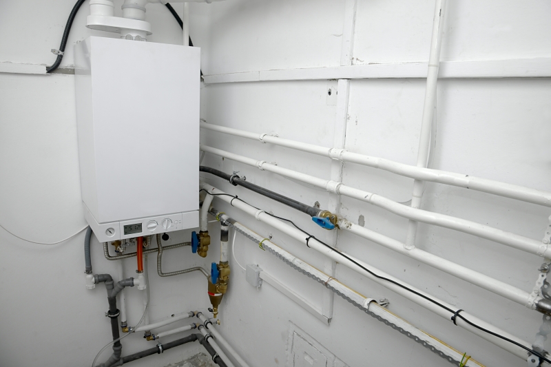 Central heating system being power flushed in Belgravia